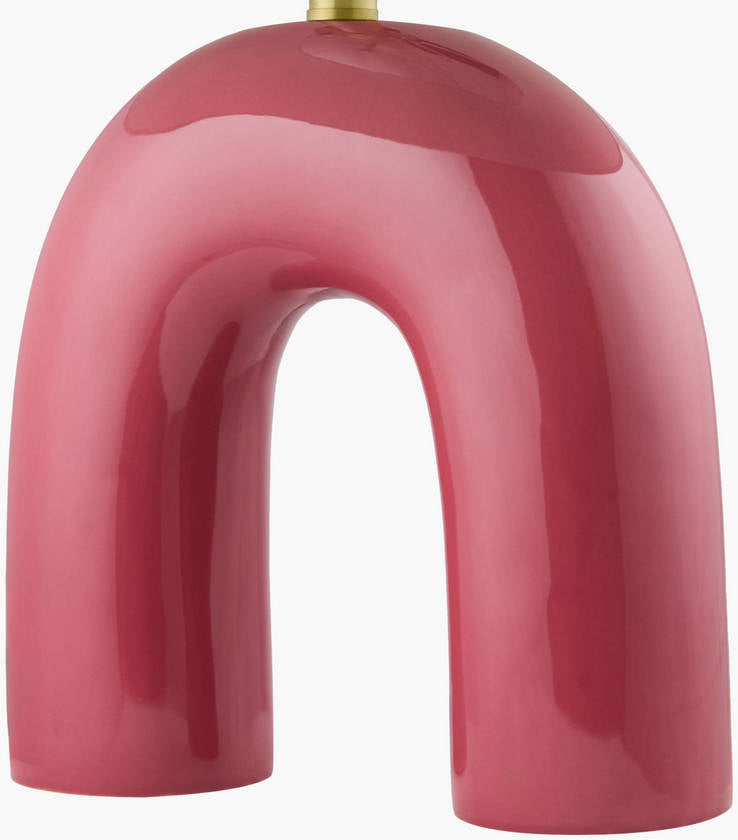 Charlyn Traditional Peach Table Lamp