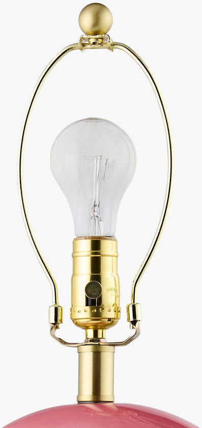 Charlyn Traditional Peach Table Lamp