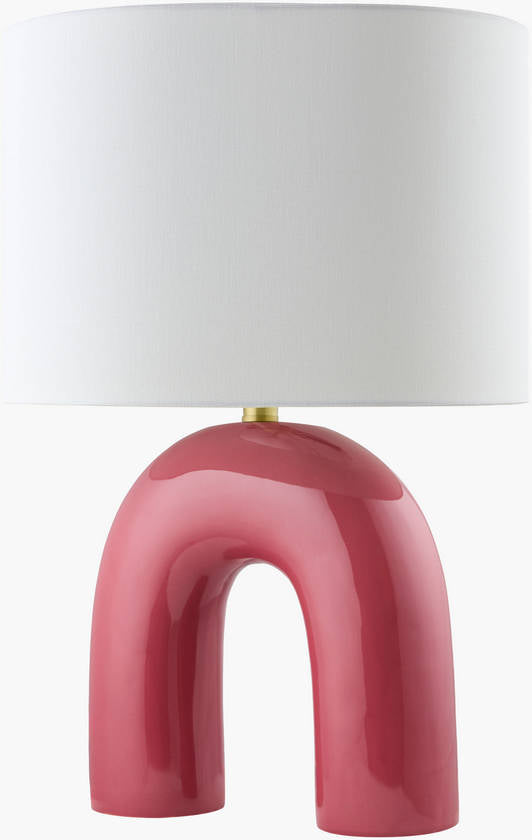 Charlyn Traditional Peach Table Lamp