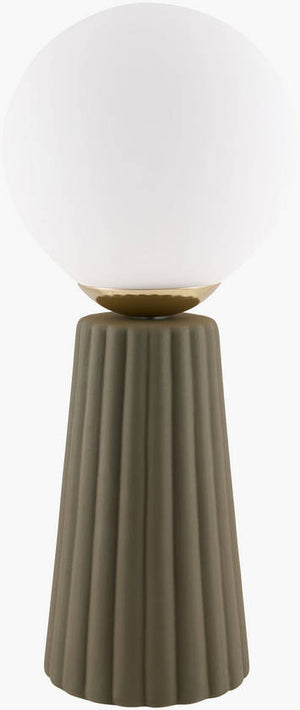 Kadie Traditional Dark Green Table Lamp