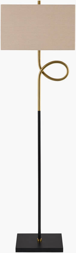Janiqua Traditional Black Floor Lamp