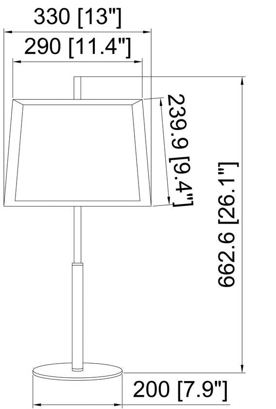 Cherissa Traditional Black Table Lamp