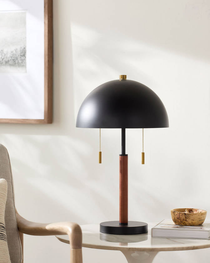 Aspatria Traditional Black Table Lamp