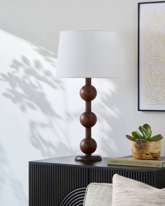 Patra Traditional Brown Table Lamp