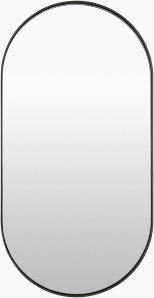 Riverwoods Modern Black Wall Mirror