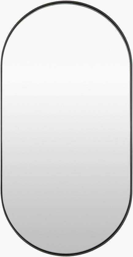 Riverwoods Modern Black Wall Mirror