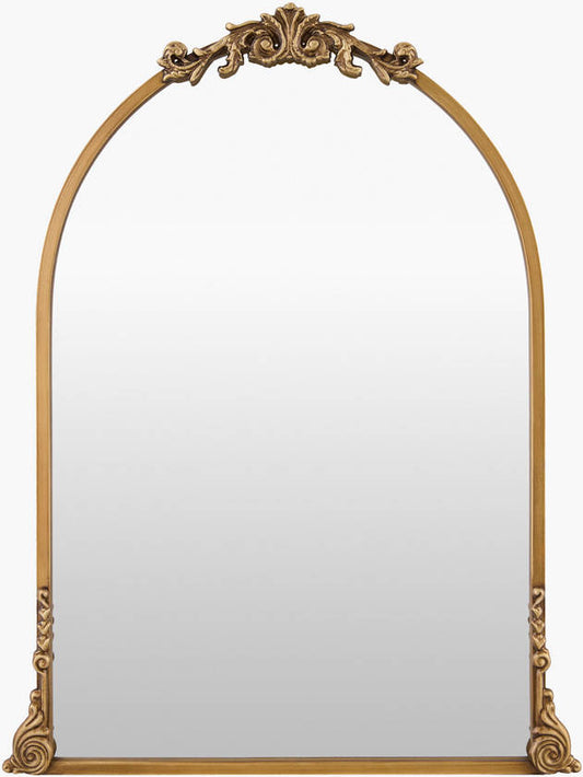 Brittni Traditional Gold Wall Mirror