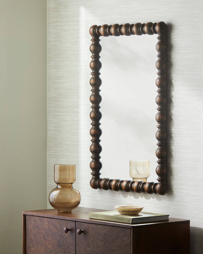 Lorrie Global Dark Brown Wall Mirror