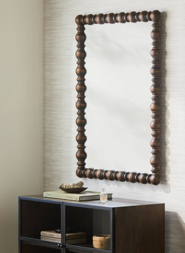 Lorrie Global Dark Brown Wall Mirror