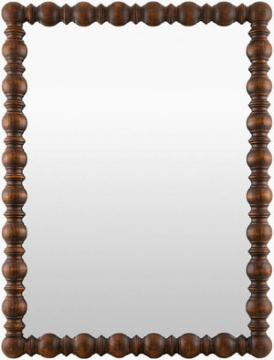 Lorrie Global Dark Brown Wall Mirror