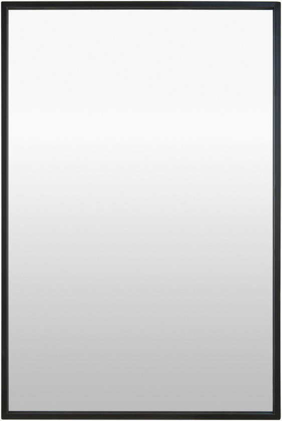 Stickney Modern Black Wall Mirror