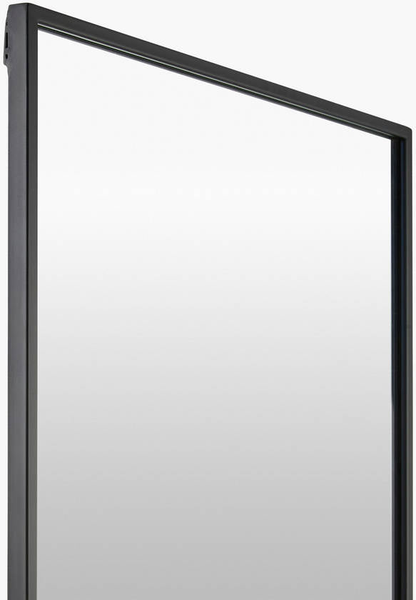 Stickney Modern Black Wall Mirror