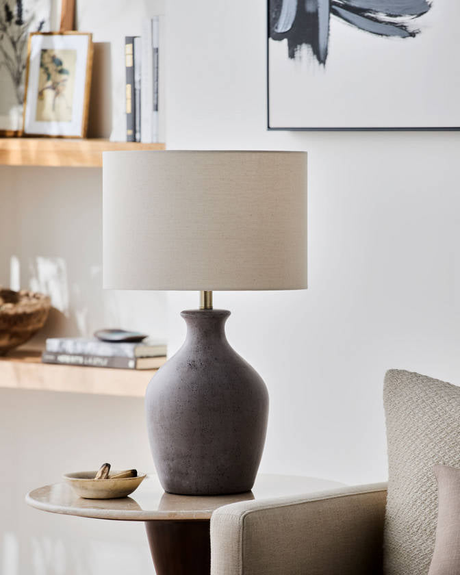 Jaimy Traditional Gray Table Lamp