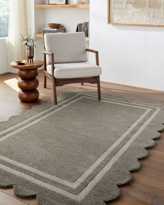 Sanaa Modern Stone Gray Area Rug