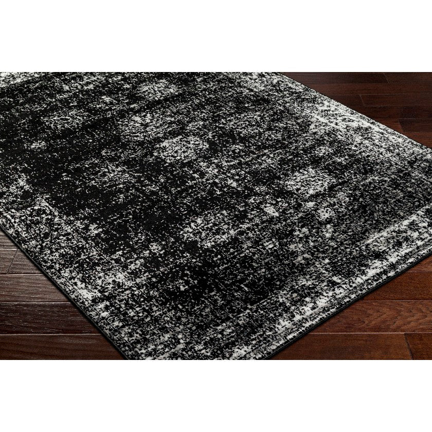 Yevette Traditional Black Area Rug