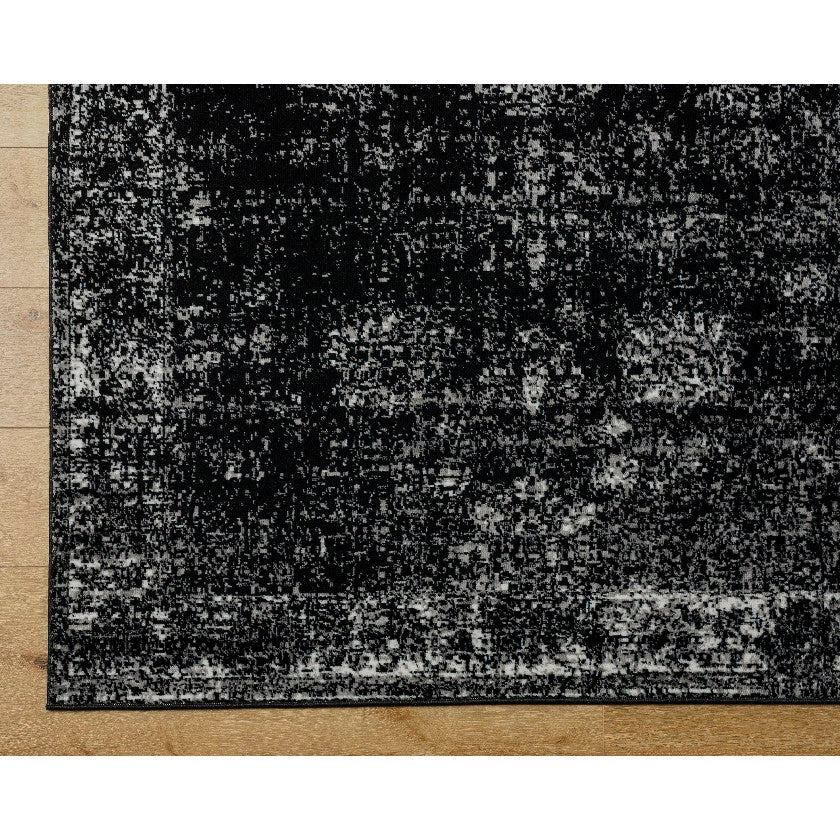 Yevette Traditional Black Area Rug