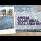 Amelia Traditional Teal Area Rug