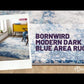Bornwird Modern Dark Blue Area Rug