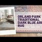 Orland Park Traditional Dark Blue Area Rug