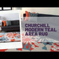 Churchill Modern Teal Area Rug