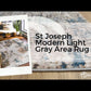 St Joseph Modern Light Gray Area Rug