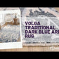 Volga Traditional Dark Blue Area Rug
