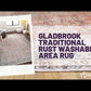 Gladbrook Traditional Rust Washable Area Rug