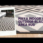 Maya Indoor / Outdoor Black Area Rug