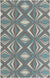 Albion Modern Charcoal Gray & Teal Area Rug