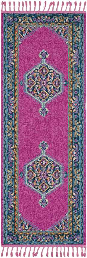 Brenna Traditional Bright Pink Area Rug