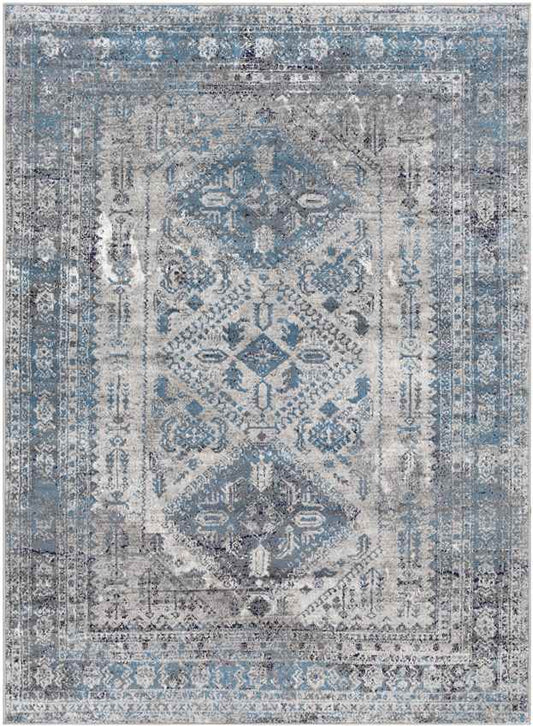 Jules Traditional Light Gray/Charcoal Area Rug