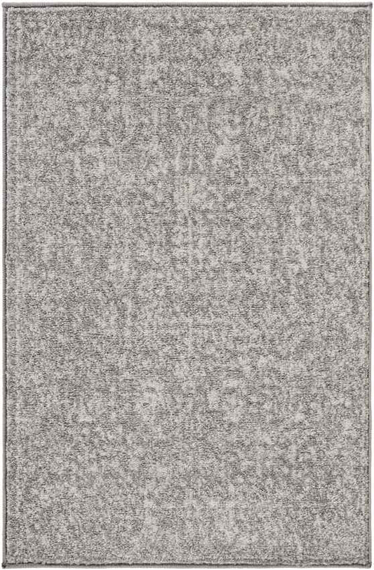 Leo Traditional Charcoal/Ivory Area Rug