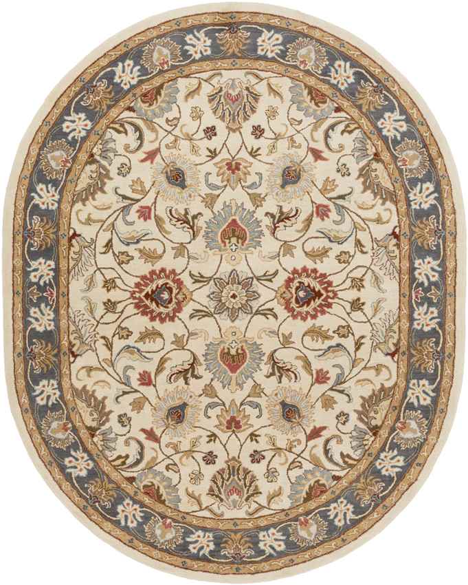 Paris Traditional Tan Area Rug - Multiple Shapes Available