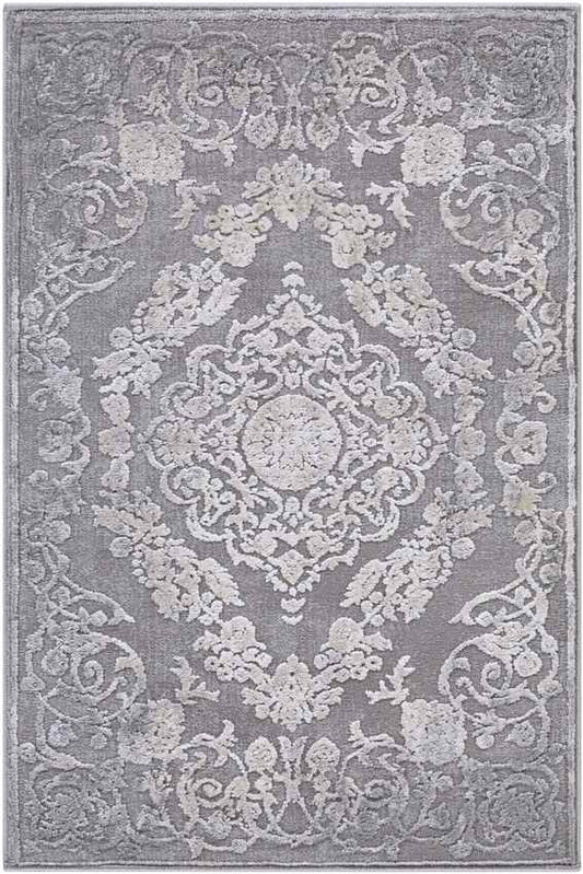Nantes Traditional Gray Area Rug