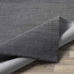 Rennes Solid and Border Charcoal Area Rug