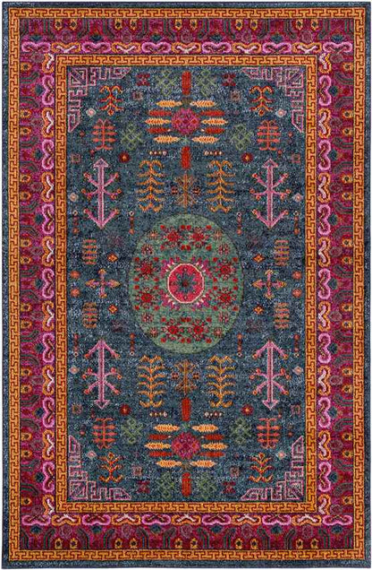 Beziers Traditional Bright Red Area Rug