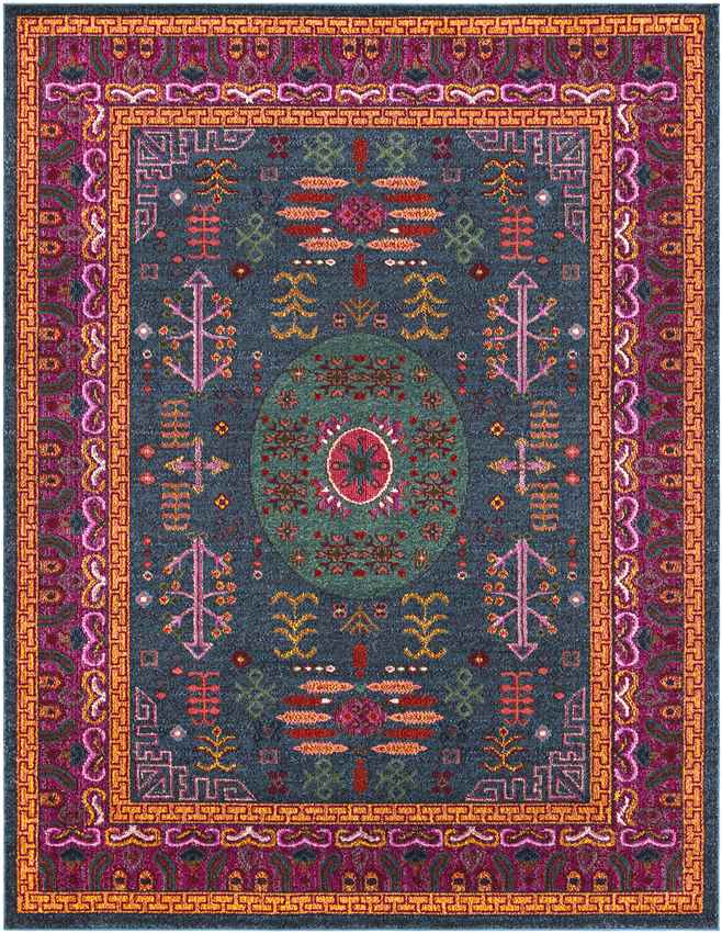 Beziers Traditional Bright Red Area Rug
