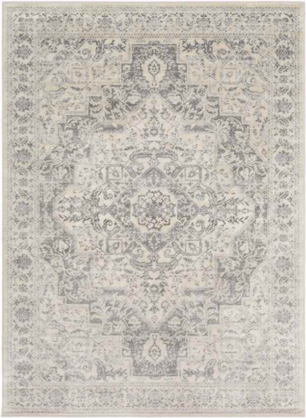 Troyes Traditional Medium Gray Area Rug