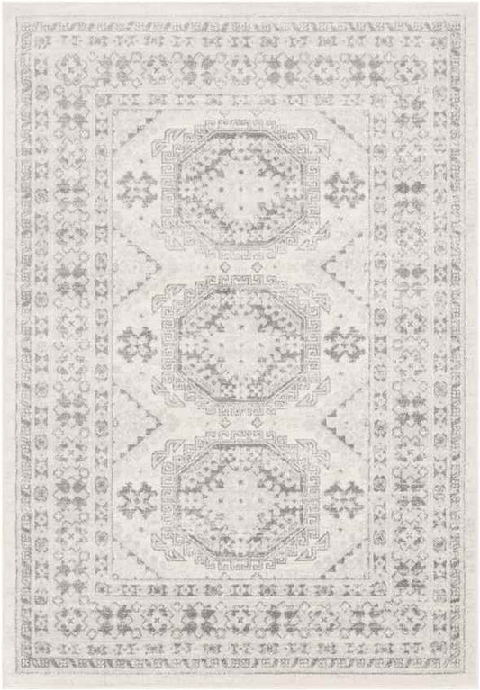 Bron Global Gray/Medium Gray/Khaki Area Rug