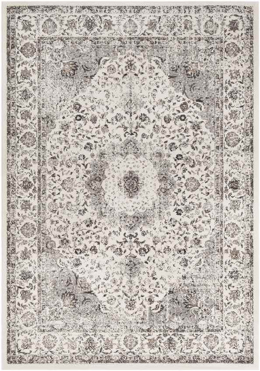 Vanves Traditional Charcoal Area Rug