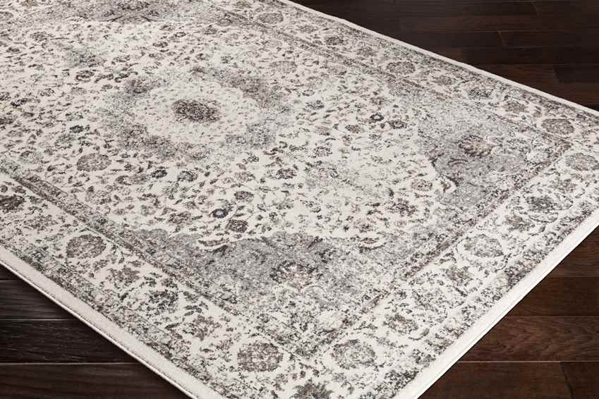 Vanves Traditional Charcoal Area Rug