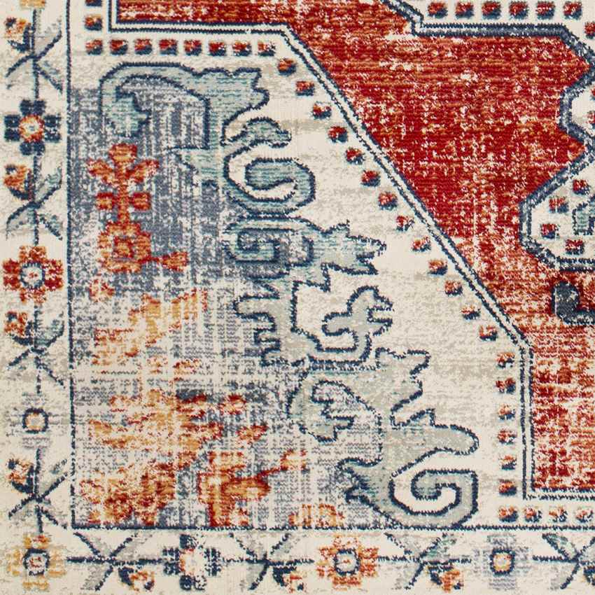 Henry Traditional Bright Red Area Rug - Bold Statement