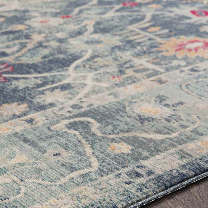 Le Gosier Traditional Navy Area Rug