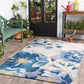 Wasquehal Indoor / Outdoor Bright Blue Area Rug