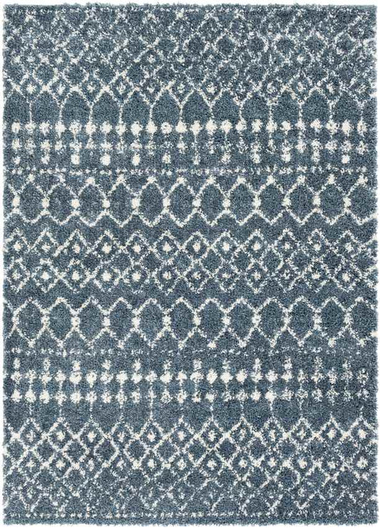 Occitanie Global Navy Area Rug