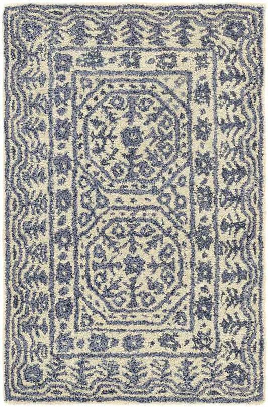Turin Traditional Denim Area Rug