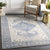 Teramo Traditional Bright Blue Area Rug
