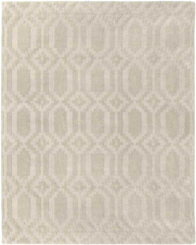 Audric Solid and Border Beige Area Rug
