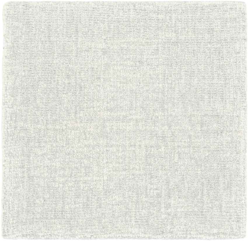 Giles Solid and Border White Area Rug