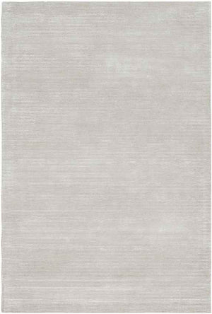 Montrell Solid and Border Light Gray Area Rug